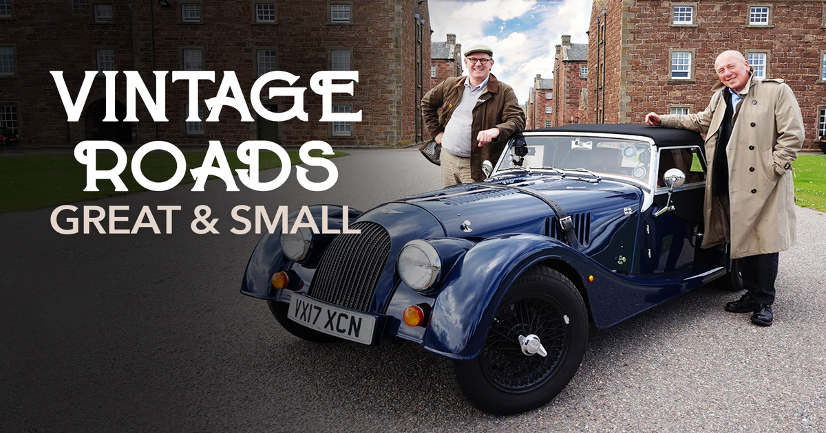 Watch Vintage Roads Great And Small On Acorn Tv Christopher timothy and peter davison get behind the wheel of the 1936 designed morgan 4/4 and set out on a series of road trips along some of britain's most beautiful vintage roads. vintage roads great small